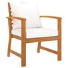 vidaXL 5-tlg. Garten-Lounge-Set mit Auflagen Massivholz Akazie