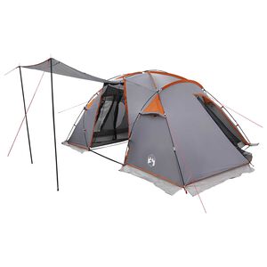 vidaXL Tunnelzelt Grau und Orange 520 x 260 x 175 cm