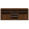 vidaXL Sideboard mit LED-Leuchten Braun Eichen-Optik 181,5x37x67 cm