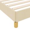 vidaXL Boxspringbett mit Matratze Creme 140 x 190 cm Stoff