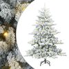 vidaXL K&uuml;nstlicher klappbarer Weihnachtsbaum Wei&szlig; 150 cm PVC und Stahl