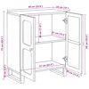 vidaXL Sideboard Braun 60 x 33 x 75 cm Massivholz Mango