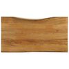 vidaXL Tischplatte mit Baumkante 100x60x3,8 cm Massivholz Mango