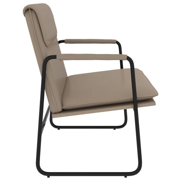 vidaXL Sitzbank Cappuccino-Braun 100x64x80 cm Kunstleder