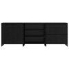 vidaXL Sideboard 3 pcs Schwarz Eichen-Optik 70 x 41 x 75 cm