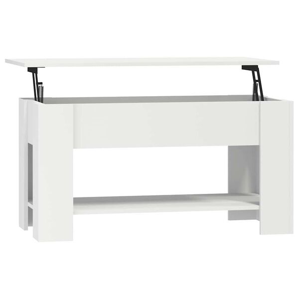 vidaXL Couchtisch Weiß 101x49x52 cm Holzwerkstoff