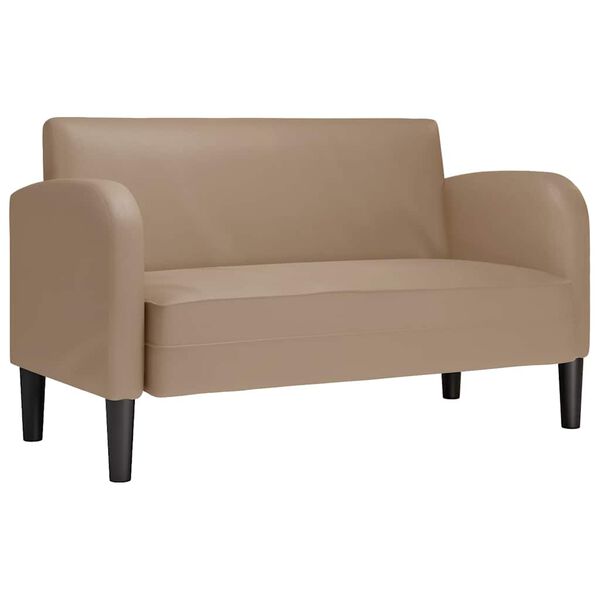 vidaXL Zweisitzer-Sofa Cappuccino-Braun 110 cm Kunstleder