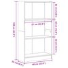 vidaXL Bücherregal Sonoma-Eiche 60x24x109 cm Holzwerkstoff