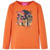 vidaXL Kinder-Langarmshirt Dunkelorange 128