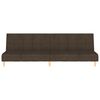 vidaXL Schlafsofa 2-Sitzer mit Fu&szlig;hocker Dunkelbraun Stoff