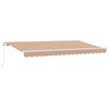 vidaXL Ausziehbare Markise Mehrfarbig 400 x 200 cm Stoff