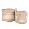 KidsDepot 2-tlg. Korb-Set Eran Baumwollseil Beige
