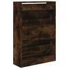 vidaXL Schuhschrank R&auml;uchereiche 60x21x87,5 cm Holzwerkstoff