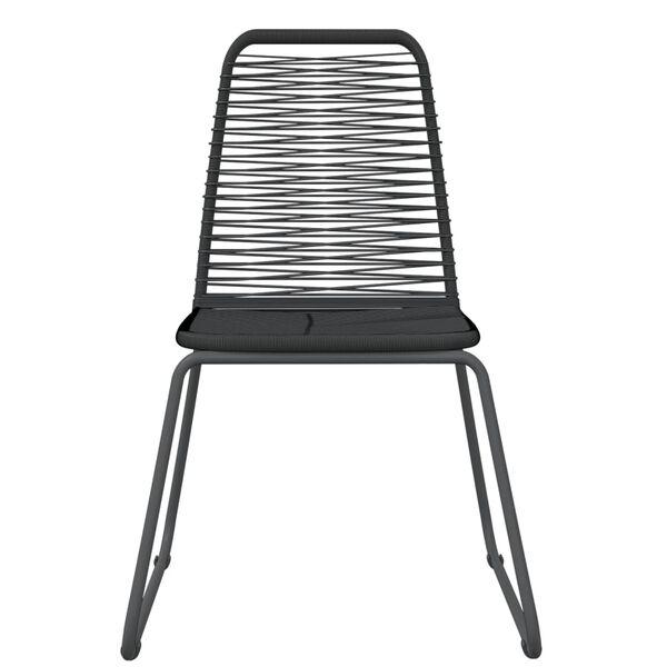 vidaXL 7-tlg. Garten-Essgruppe Schwarz