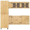 vidaXL Schrank mit Schubladen 14 pcs Honig Massives Kiefernholz