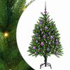 vidaXL Weihnachtsbaum mit 150 LEDs mit Ständer Grün 120 cm PE