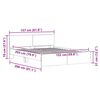 vidaXL Bettrahmen mit Kopfteil Sonoma 152 x 203 cm Holzwerkstoff