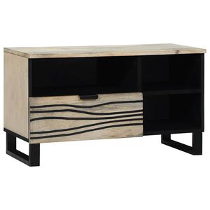vidaXL TV-Einheiten mit Schubladen Wei&szlig; 80 x 33 x 46 cm Holzwerkstoff