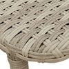 vidaXL Gartentisch Klappbar Hellgrau 90x51x75 cm Poly Rattan