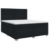 vidaXL Boxspringbett mit Matratze Schwarz 140 x 190 cm Stoff