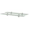 vidaXL Schweberegale 2 Stk. Glas 60x20 cm 8 mm