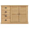 vidaXL Sideboard mit Schubladen VIGO 113x40x75 cm Massivholz Kiefer