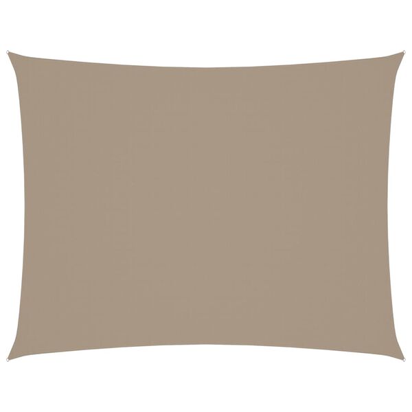 vidaXL Sonnensegel Oxford-Gewebe Rechteckig 2x3 m Taupe