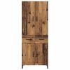 vidaXL Highboard Wandmontiert Altholz 69,5 x 34 x 180 cm Holzwerkstoff