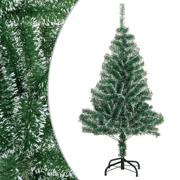 vidaXL K&uuml;nstlicher Weihnachtsbaum Beschneit Gr&uuml;n 150 cm