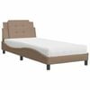 vidaXL Bettgestell ohne Matratze "Zadar" Cappuccino-Braun 80x200 cm