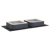 vidaXL Bodenfolie f&uuml;r Pools Schwarz 640 x 321 x 0,1 cm Vliesstoff