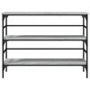 vidaXL Konsolentisch Grau Sonoma 100x32x75 cm Holzwerkstoff