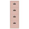 vidaXL Aktenschrank Rosa 44 x 50 x 106,5 cm Kaltgewalzter Stahl