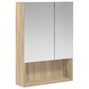 vidaXL Badezimmerspiegelschrank Sonoma-Eiche 50 x 14,5 x 70 cm