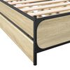 vidaXL Bettgestell mit Schubladen Sonoma-Eiche 90x190 cm Holzwerkstoff