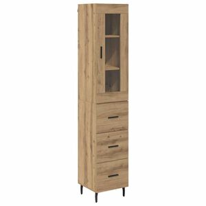 vidaXL Highboard Artisan-Eiche 34,5 x 34 x 180 cm Holzwerkstoff