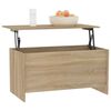 vidaXL Couchtisch Sonoma-Eiche 102x55,5x52,5 cm Holzwerkstoff