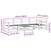 vidaXL Garten-Lounge-Set 6 pcs Wachsbraun Massives Kiefernholz