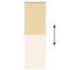 vidaXL Verdunkelungsrollo Beige 55x175cm Stoffbreite 50,7 cm Polyester
