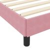 vidaXL Boxspringbett mit Matratze Rosa 180 x 210 cm Stoff