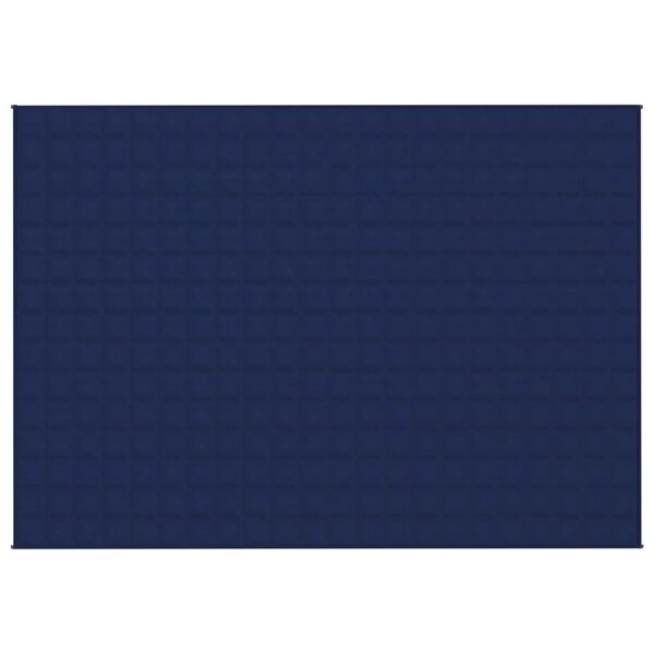 vidaXL Gewichtsdecke Blau 155x220 cm 11 kg Stoff