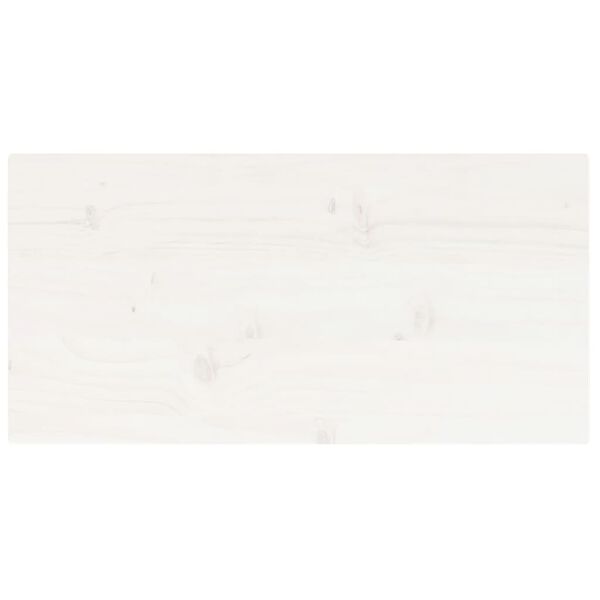 vidaXL Tischplatte Wei&szlig; 80x40x2,5 cm Massivholz Kiefer Rechteckig