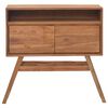 vidaXL Konsolentisch 80x30x80 cm Teak Massivholz