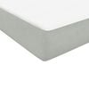 vidaXL Boxspringbett mit Matratze & LED Hellgrau 90x220 cm Samt
