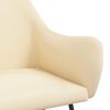 vidaXL Schaukelstuhl Creme Stoff