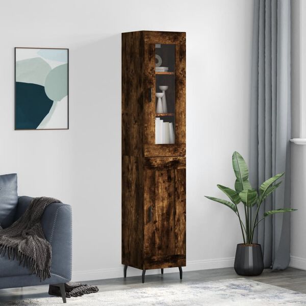 vidaXL Highboard R&auml;uchereiche 34,5x34x180 cm Holzwerkstoff