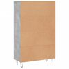 vidaXL Highboard Betongrau 69,5x31x115 cm Holzwerkstoff