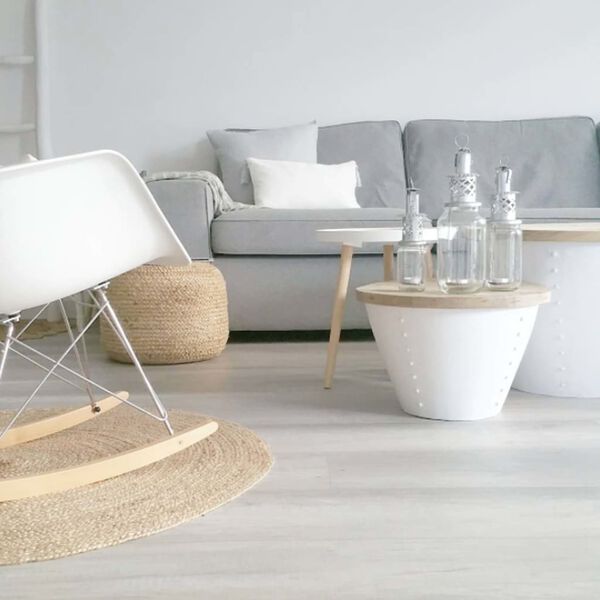 LABEL51 Pouf Geflochten Jute Natur