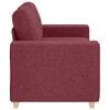 vidaXL Loveseat-Sofa Weinrot 160x77x82 cm Stoff