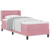 vidaXL Boxspringbett mit Matratze mit Kopfteil Rosa 200 x 80 cm Samt